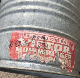 Mop Bucket Wringer Victor No.  V - 18 - 3R 3 Wood Rollers Type Vintage Heavy Duty. 2