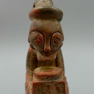 Hand Carved Alien Natural Old Cinnabar Pendants Sculpture Exorcise Evil Spirits 3