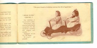 c1904 STARBUCK SONS CO.  MATTOON IL CHILD PEDAL HAND OPERATED CAR & HIGH FLYER 4