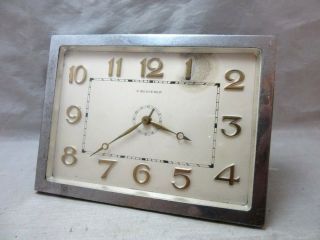 Vintage Art Deco C.  Bucherer Alarm Clock.