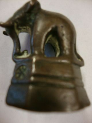 Vintage Bronze Elephant Opium Weight - 60 G