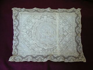 Antique / Vintage Baby Pillowcase; Embroidery And Intricate Lace