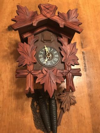 German Made Herbert Herr 1 Day Cuckoo Clock
