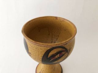 Vintage 1960 ' s 1970 ' s Mid Century Modern Ceramic Stoneware Chalice 2