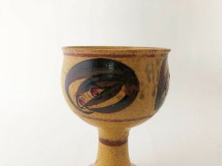 Vintage 1960 ' s 1970 ' s Mid Century Modern Ceramic Stoneware Chalice 3