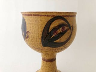 Vintage 1960 ' s 1970 ' s Mid Century Modern Ceramic Stoneware Chalice 4
