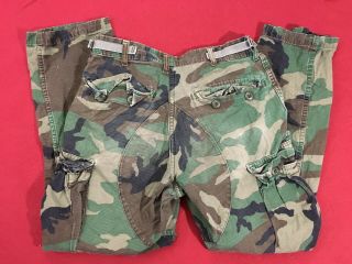 Us Army Issue Bdu Trouser Pants Small - Short Hot Weather Woodland Camo