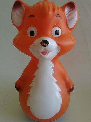 Poly Poly Plastic Fox Educo Baby Toy Made In France Rare