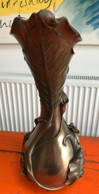 Art Nouveau Vase Water Jug By Past Times Bronze Effect ‘ VERONESE pattern 2005 3