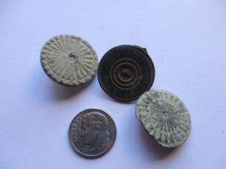 Buttons Spain 17th 18th Century Set Of 3 Spanish Colonial Time Era 764