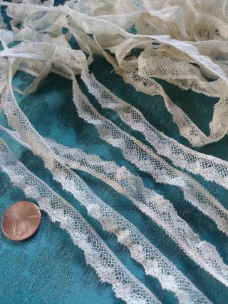 Intricate French Antique Lace Val Fine Trim 9,  Yards Cotton