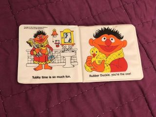 Ernie’s Bath Book Vintage Sesame Street Childrens Book 1982 6