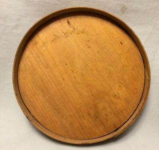 Antique Primitive Round Bentwood Pantry Cheese Box Wood 8