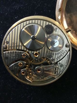 Vintage South Bend Studebaker Pocket Watch 21 Jewels 16s Model 2