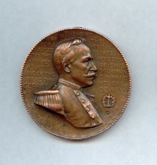 In Memory Of The Victory Of Manila Bay 1898 U S S Baltimore - George Dewey Medal