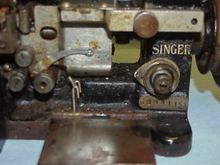Vintage Singer Manufacturing Mini Leather Sewing Machine Industrial Heavy Duty 5