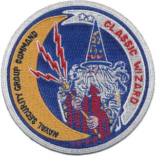 Classic Wizard Patch Naval Security Group Command