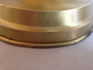 Vintage Mid Century modern Schrader table lamp brass and walnut 20 