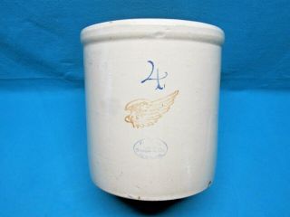 Antique Red Wing Pottery 4 Gallon Crock