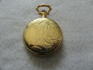 Villereuse 17 Jewels Incabloc Vintage Mechanical Wind Up Pocket Watch 2