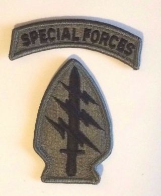 Us Army Acu Sof Special Forces Combat Shoulder Sleeve Ssi Uniform Patch W/tab