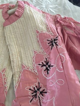 Victorian apricot color blouse for study or parts.  Doll clothes trim etc. 2