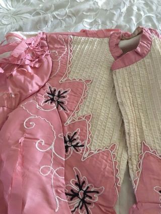 Victorian apricot color blouse for study or parts.  Doll clothes trim etc. 3