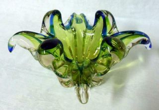 Chalet Hollywood Regency Mid Century Modern Art Glass Bowl