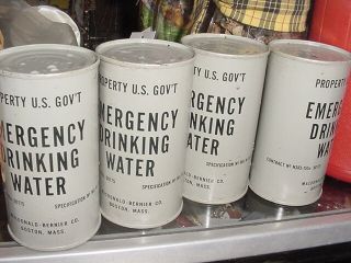 Vintage Us Government Emergency Drinking Water Can