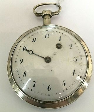 Fusee Pocket Watch - Circa 1800 - Solid Silver Case