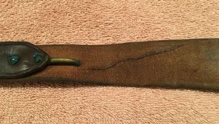 US Army Spanish American War Blanket Bag Leather Straps 6
