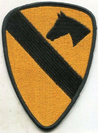Vietnam Era Us Army 1st Cavalry Color Patch