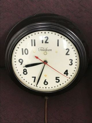 Vintage Telechron Wall Clock