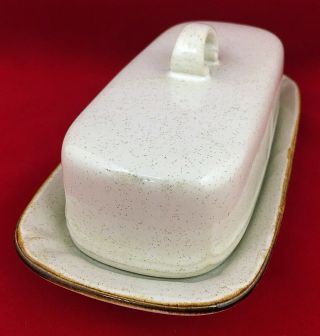 Baroque Hearthside STONEWARE BUTTER DISH Rustic Farmhouse Country Shabby Chic 3