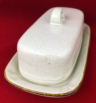 Baroque Hearthside STONEWARE BUTTER DISH Rustic Farmhouse Country Shabby Chic 5