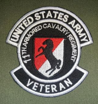 Us Army 11th Armored Cavalry Regiment Veteran Patch Sew (b504)