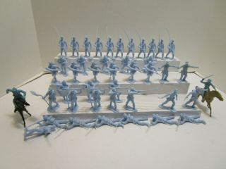 Vintage Marx Battle Of The Blue & The Gray Play Set Union Soldiers