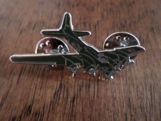 U.  S Military B - 17 Flying Fortress Bomber Plane Hat Pin Double Clutch Back