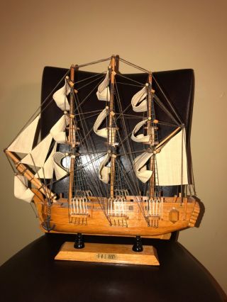 Saverign Of The Seas Built Wooden War Ship Large 46” Scale Handmade Model Boat