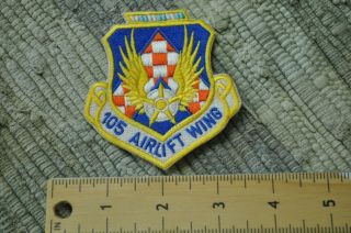 Usaf 105th Airlift Wing 105 Aw Patch Ny Ang C - 5 Air Guard