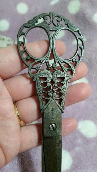 Late 19th Century Antique Terzano Sewing Scissors Campobasso,  Italy 10