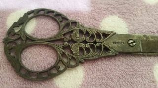 Late 19th Century Antique Terzano Sewing Scissors Campobasso,  Italy 5