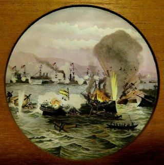 Dewey Attack On Spain Manila From Shore Slide Spanish America War Philippines Us