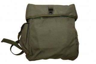 British Army Issue Green Khaki Oliv Plce S10 Haversack Bag Very Good
