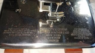 Antique Willcox & Gibbs Sewing Machine,  restored 5