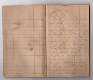 Orig.  Spanish American War Soldier ' s Diary Co.  L 3rd MO.  V.  I.  - Content 2