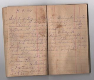 Orig.  Spanish American War Soldier ' s Diary Co.  L 3rd MO.  V.  I.  - Content 6