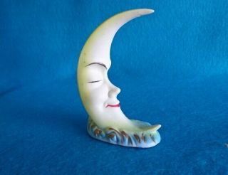 Maybe Schafer & Vater Whimsical Crescent Moon Whimsical Figural Bisque Figurine