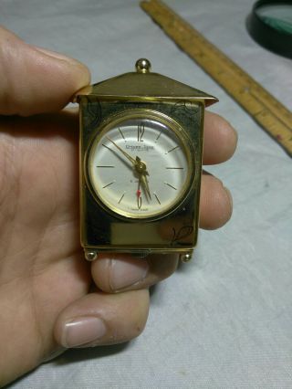 Vintage Miniature Dream Tone Clock Swiss Made 5 Jewels,  (st - Blaise).  No Work