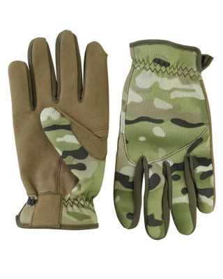 Kombat Btp / Mtp Camouflage Army Style Neoprene & Suede Delta Fast Gloves